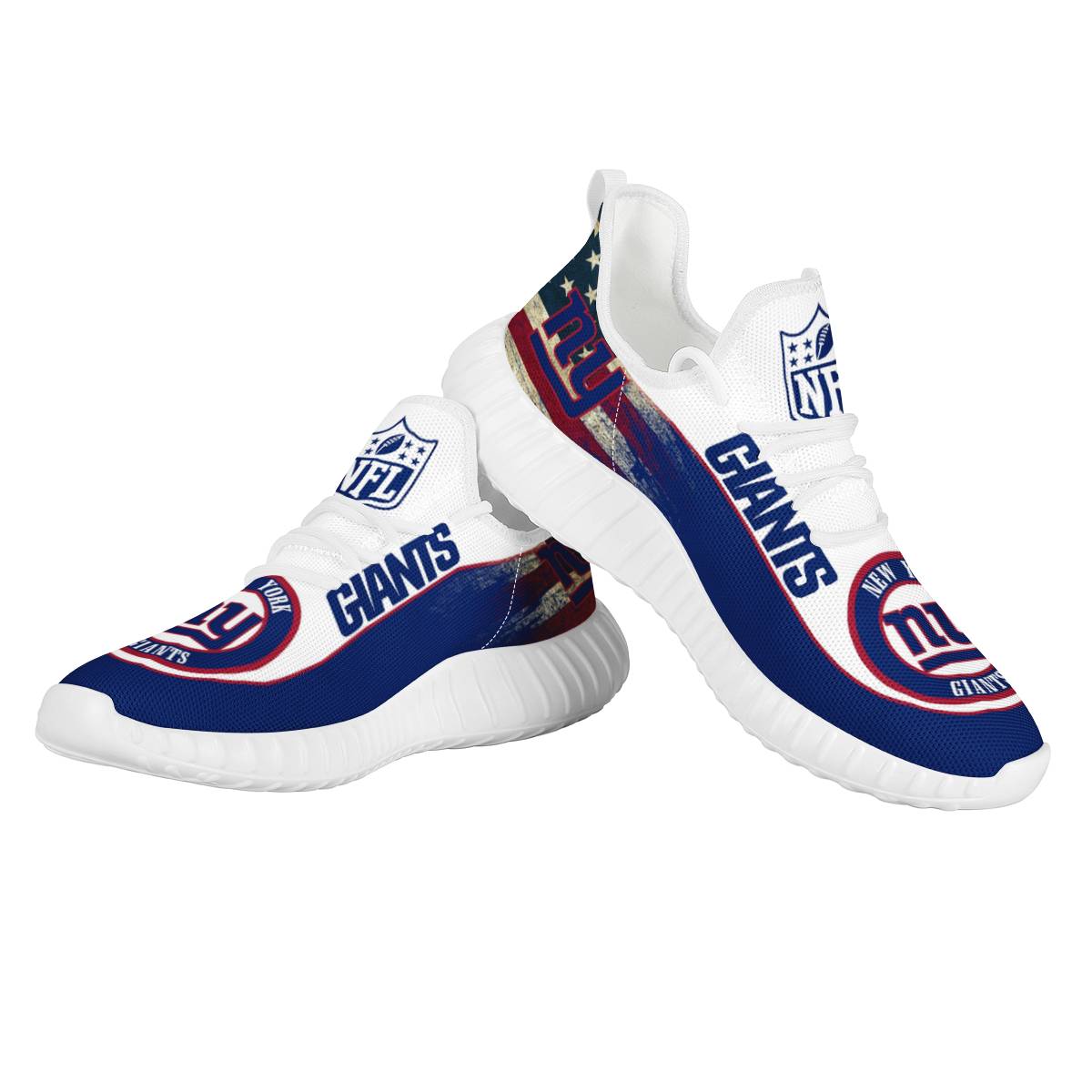 Women's New York Giants Mesh Knit Sneakers/Shoes 008